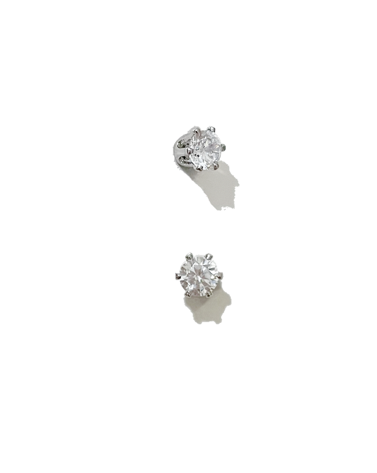 deux studs · silver