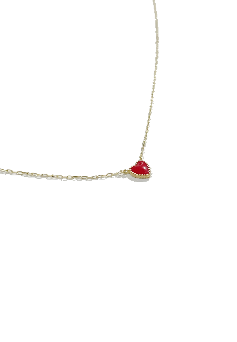 18K cœur floating ruby heart · tiniest