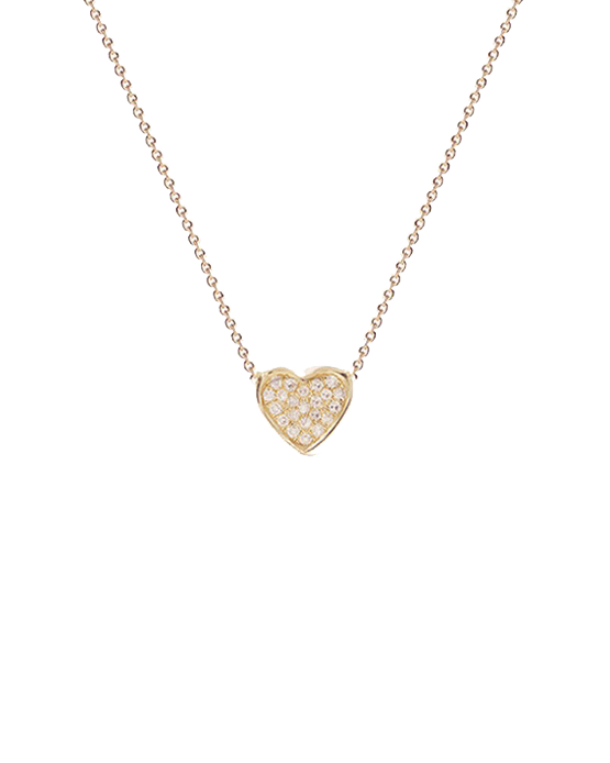 14K cœur diamond choker · adjustable