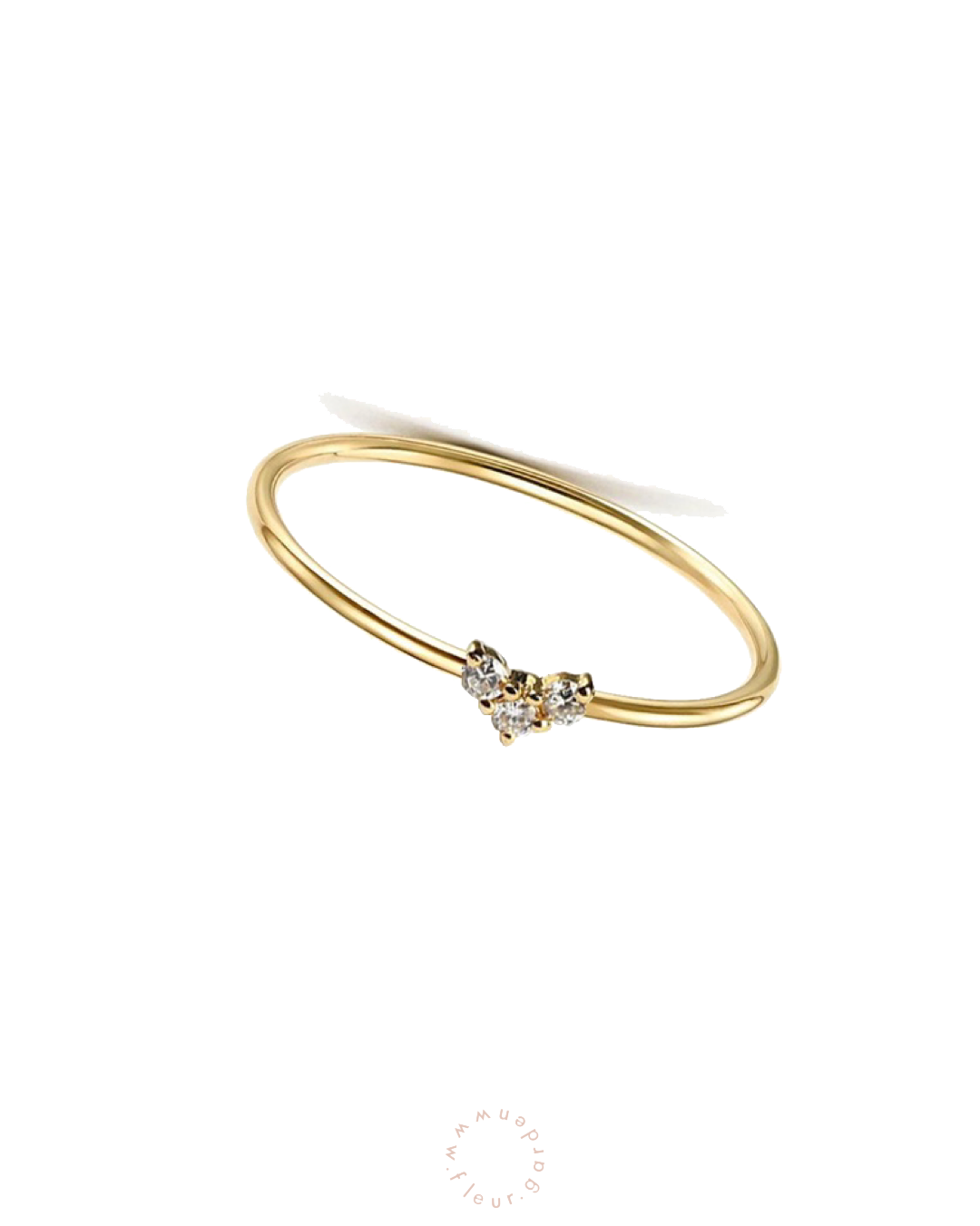 14K · 18K tiny cœur ring · diamonds