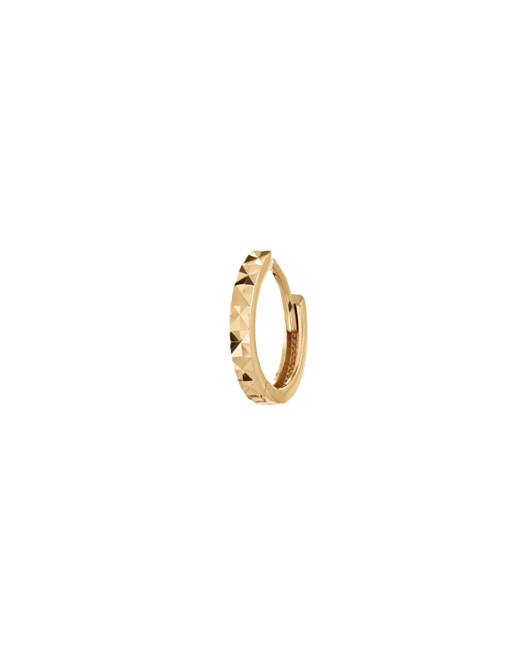 textured tiny hoops