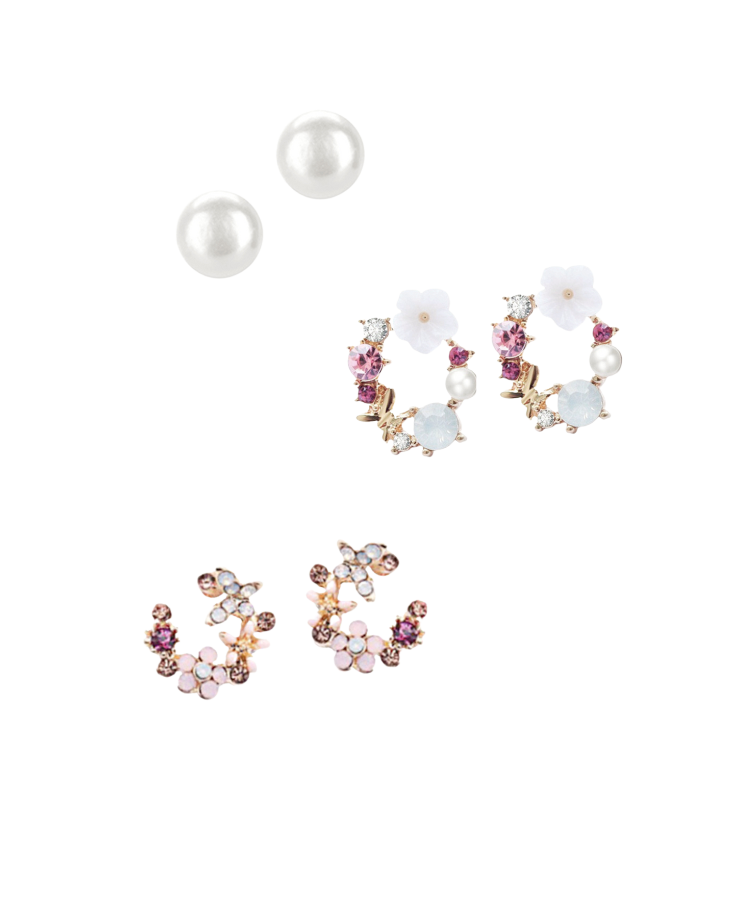 crescent honeysuckle pearl · trois