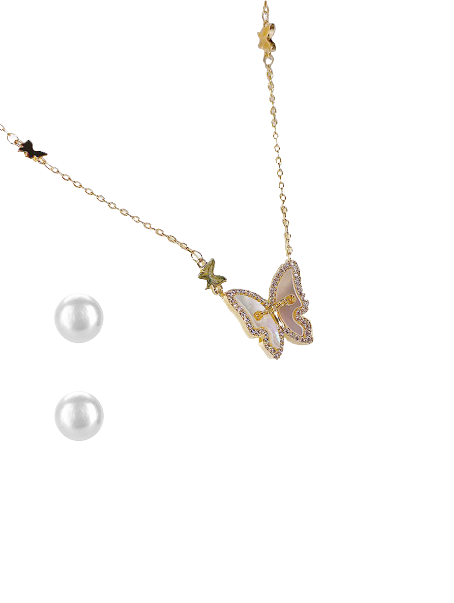 vintage milky papillon · adjustable