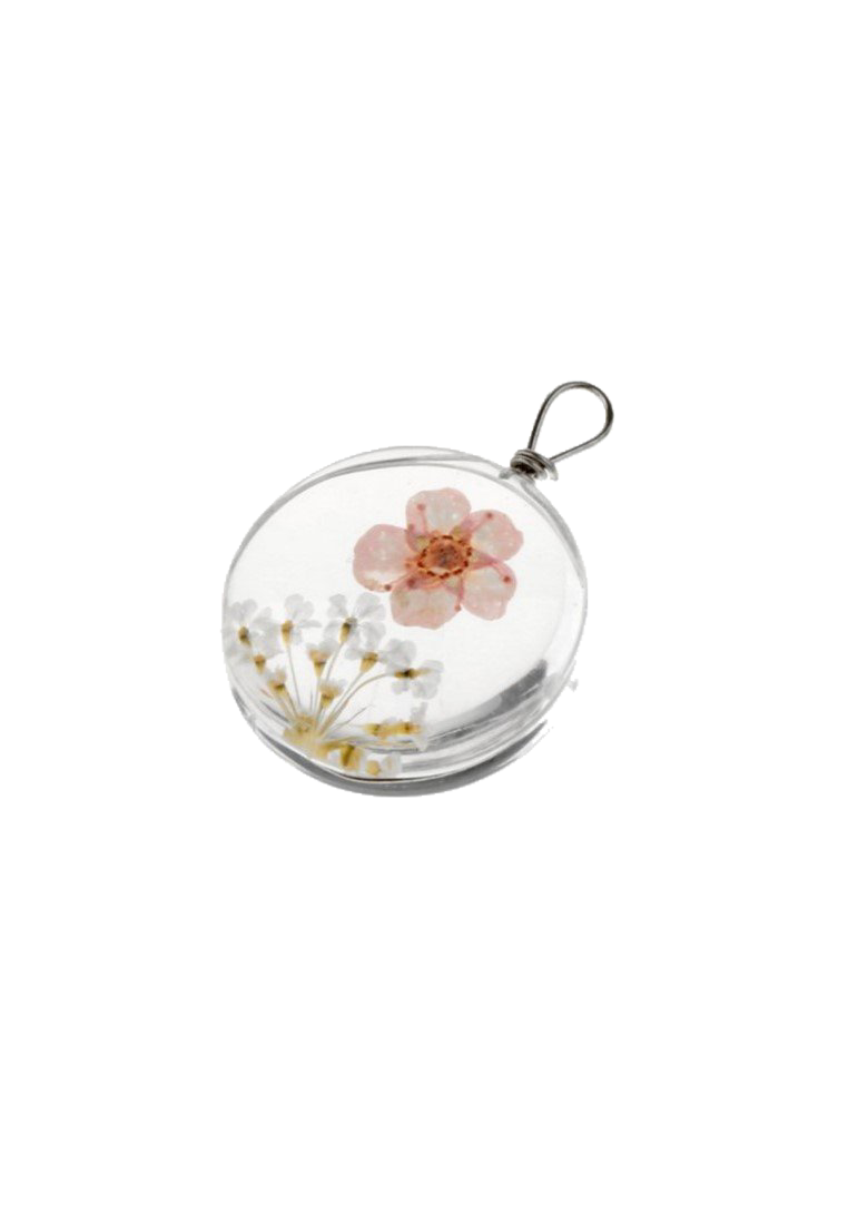 preserved petals pendant