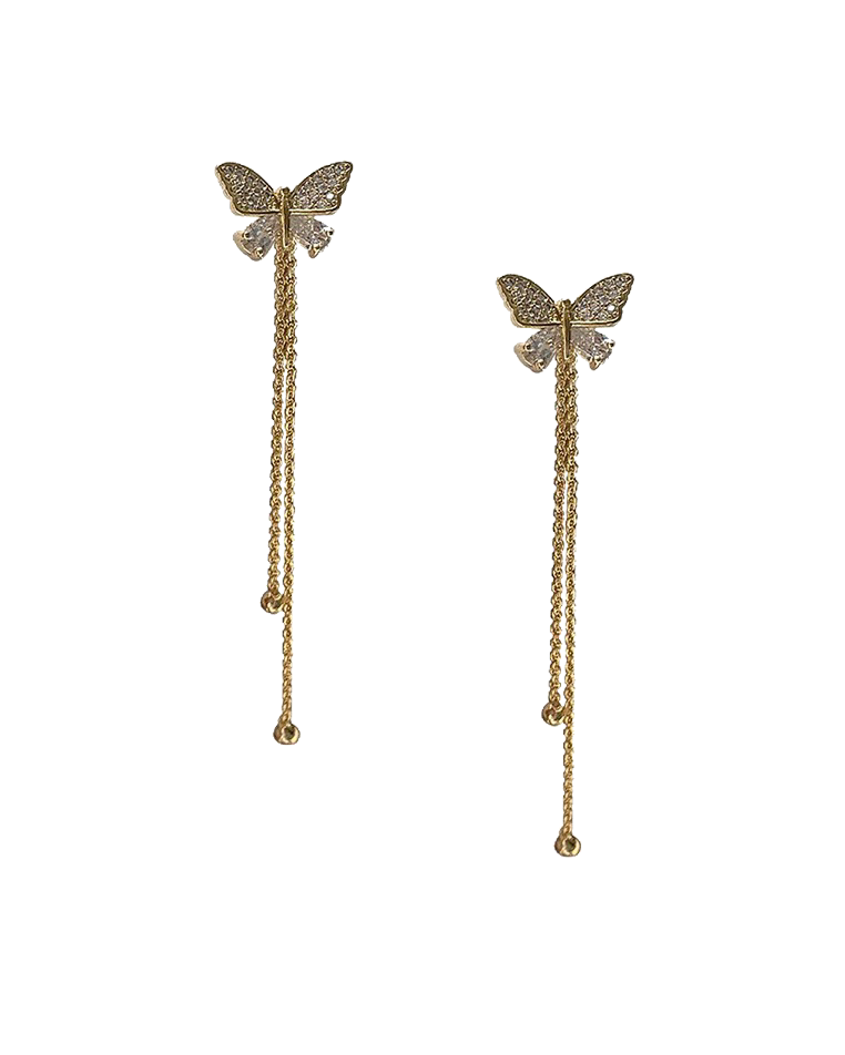 papillon detachable dangle studs