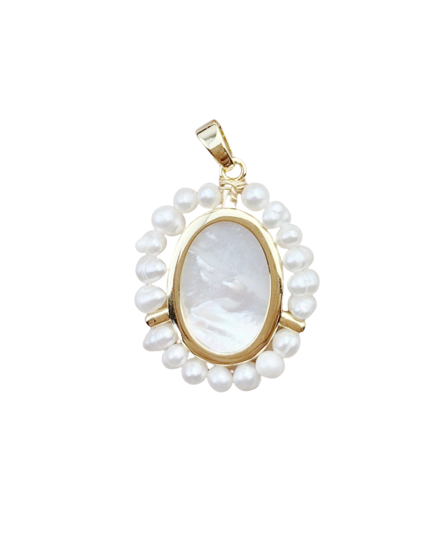 blessed mary milky medallion