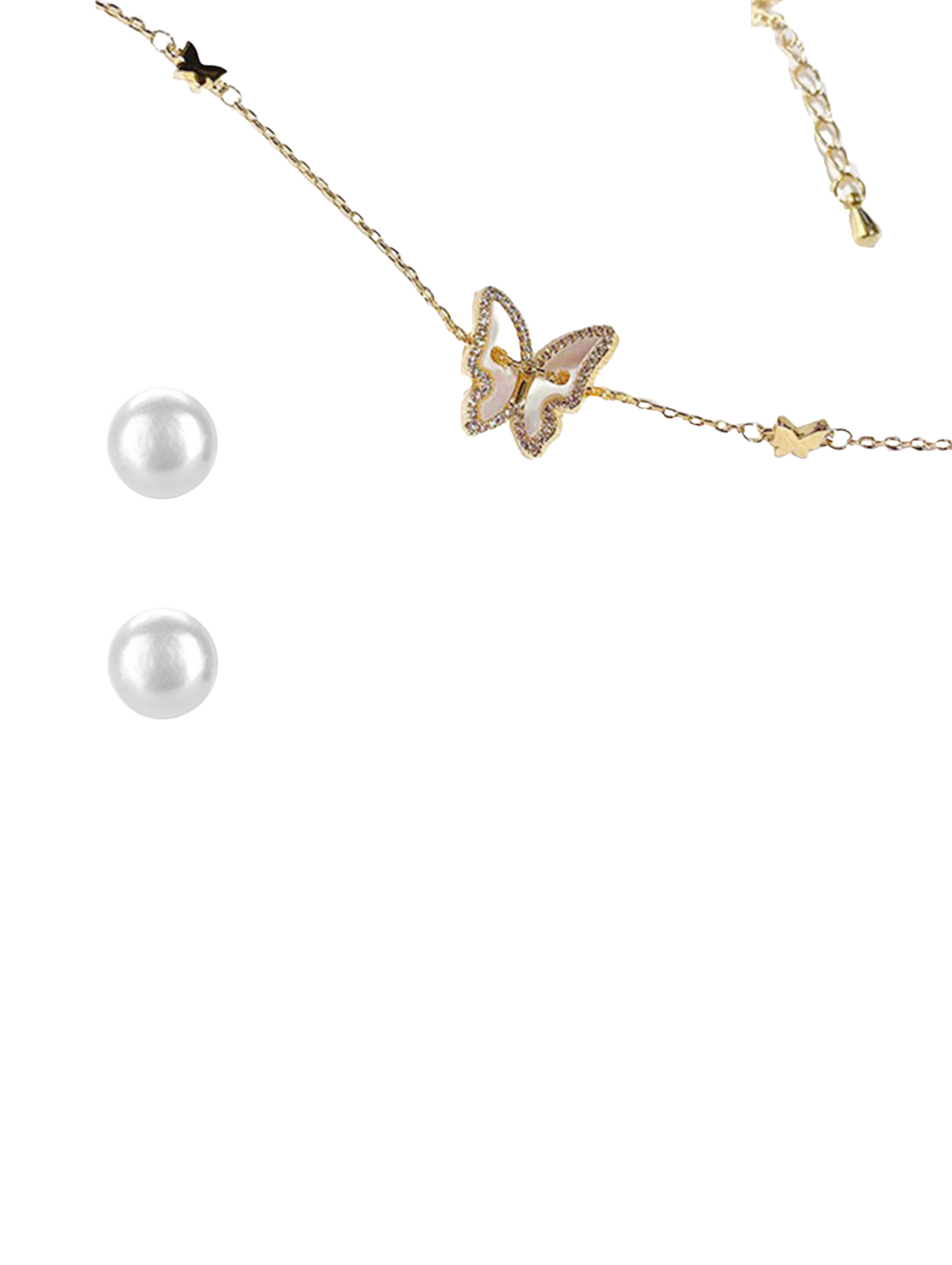 vintage milky papillon · adjustable