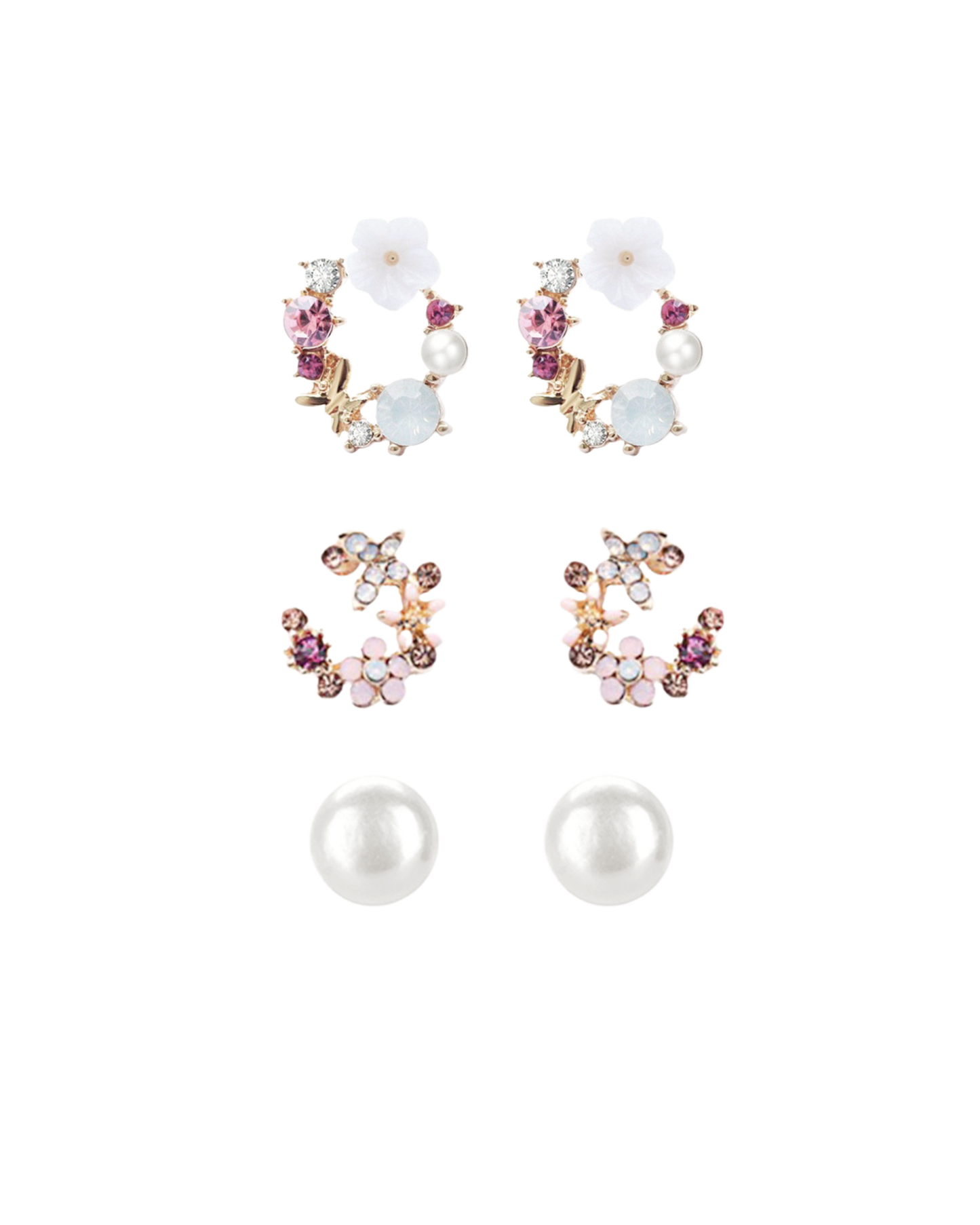 crescent honeysuckle pearl · trois