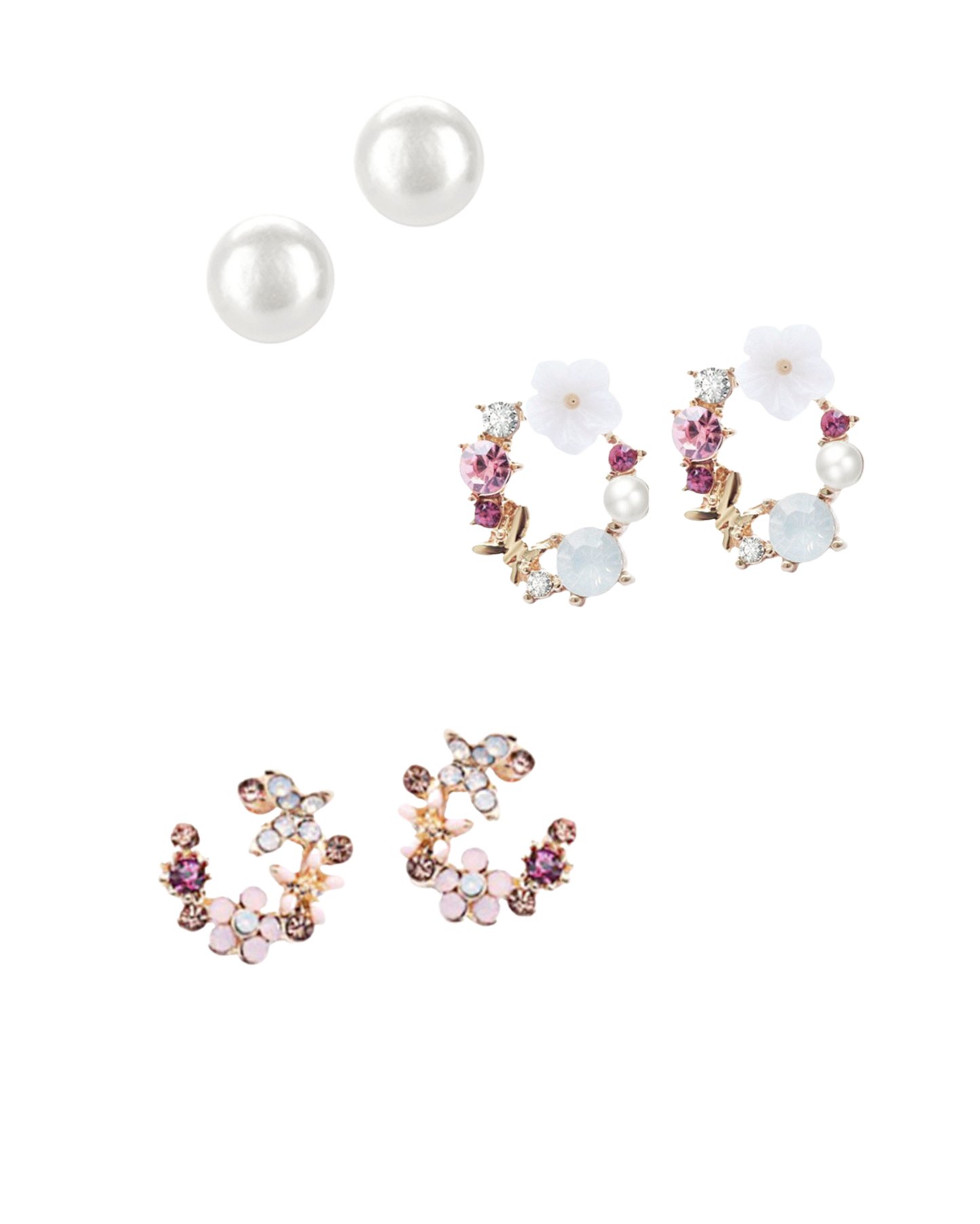 crescent honeysuckle pearl · trois