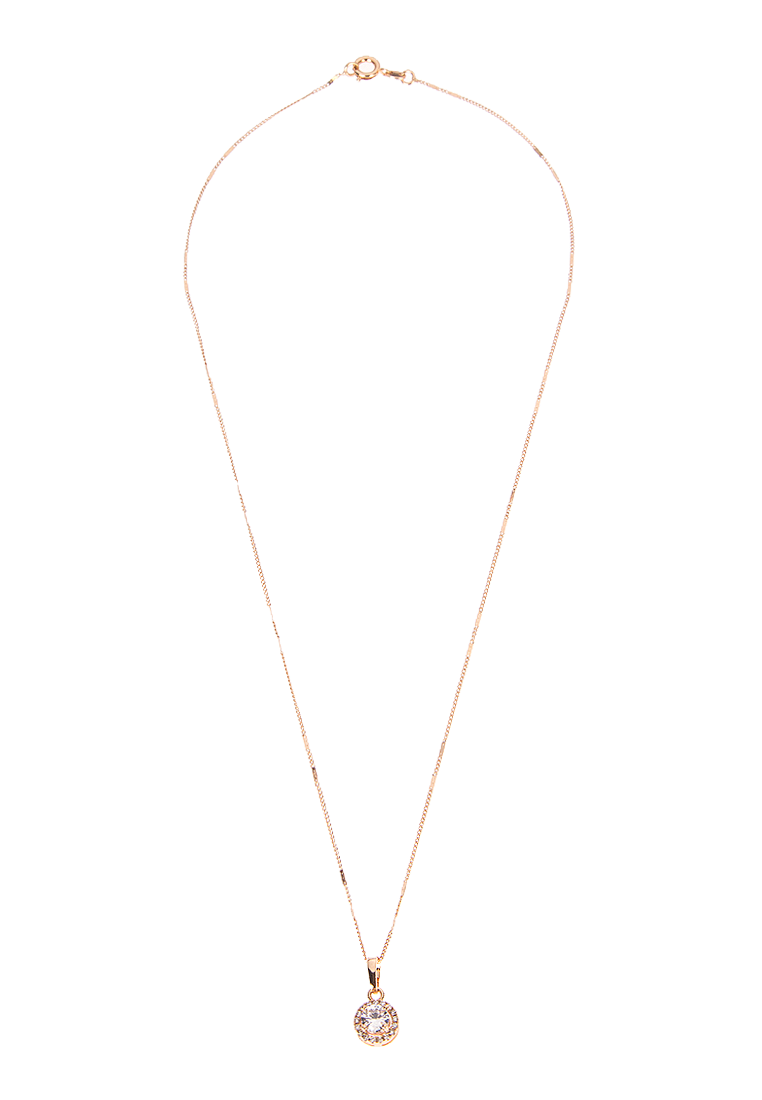 tiny illusion-cut invisible necklace