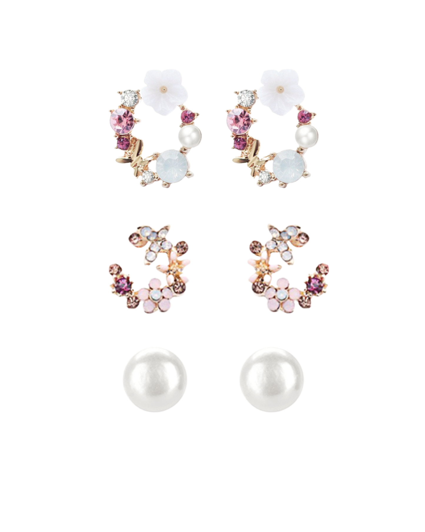 crescent honeysuckle pearl · trois