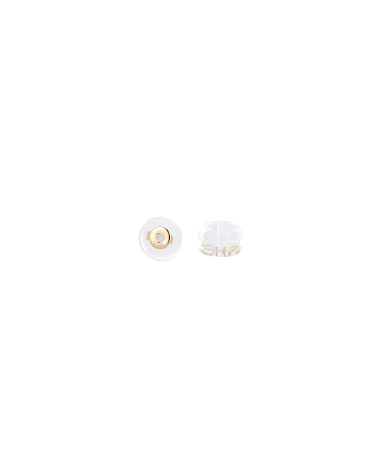 18K tiny orbit studs · aquamarine