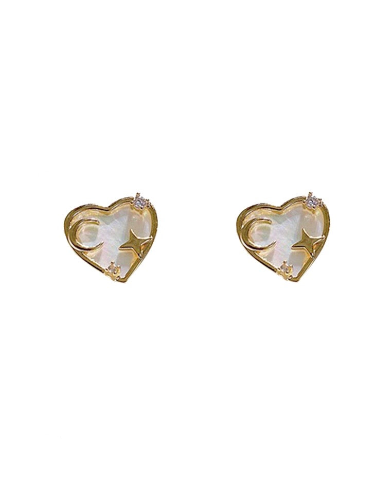 cœur céleste studs