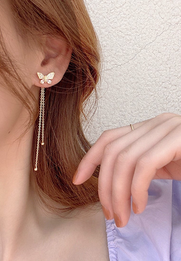 papillon detachable dangle studs