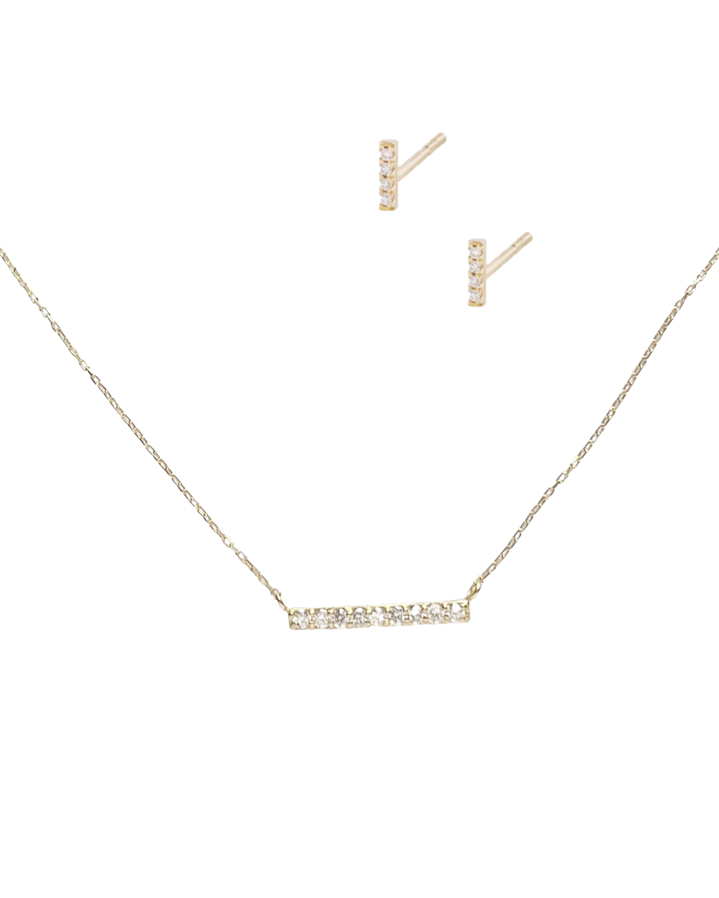 18K ligne diamond set
