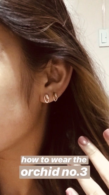the orchid no.3 studs