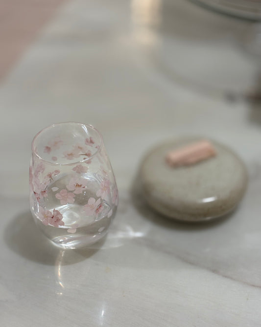 garden glass · cherry blossoms