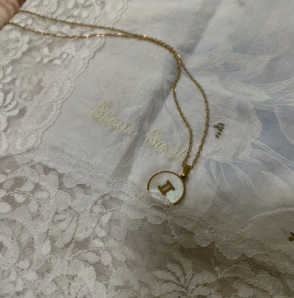 milky cloud zodiac necklace