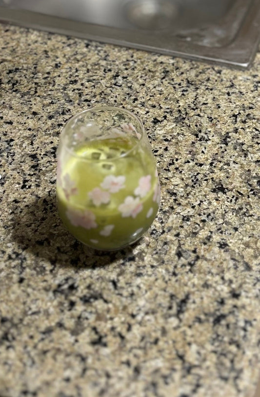 garden glass · cherry blossoms