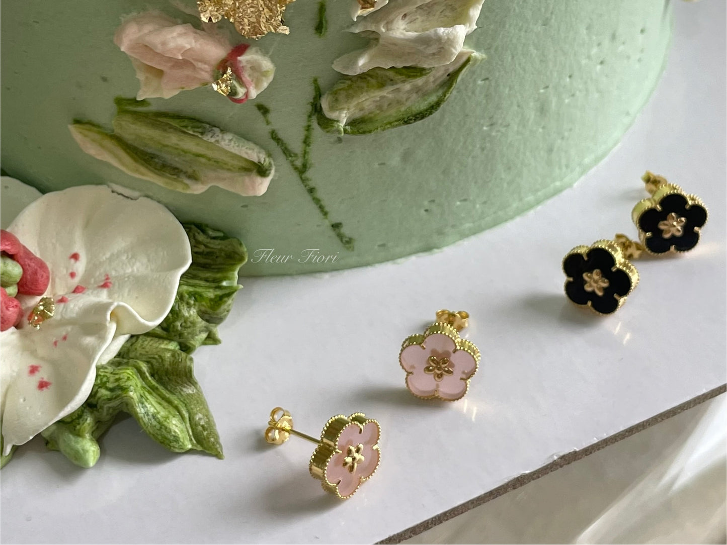18K vintage cherry blossoms