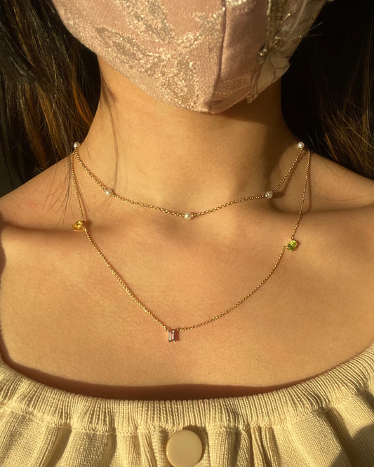 14K oceane choker · adjustable