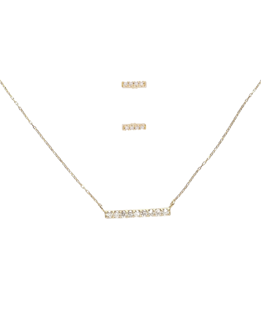 18K ligne diamond set