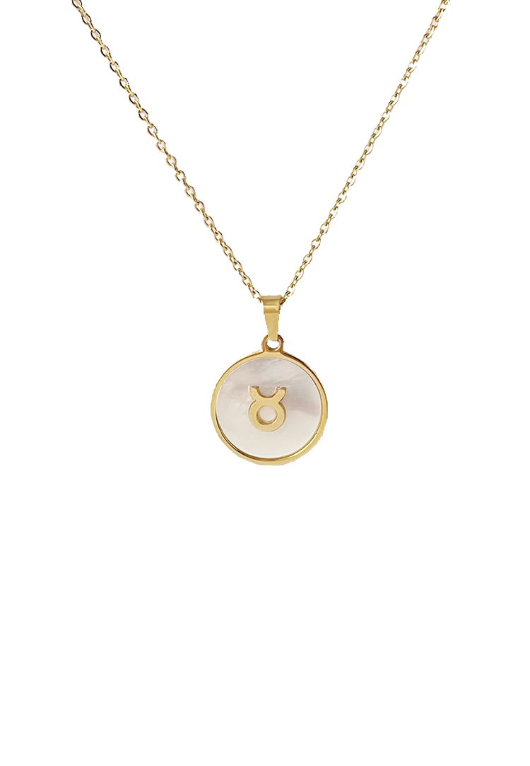 milky cloud zodiac necklace