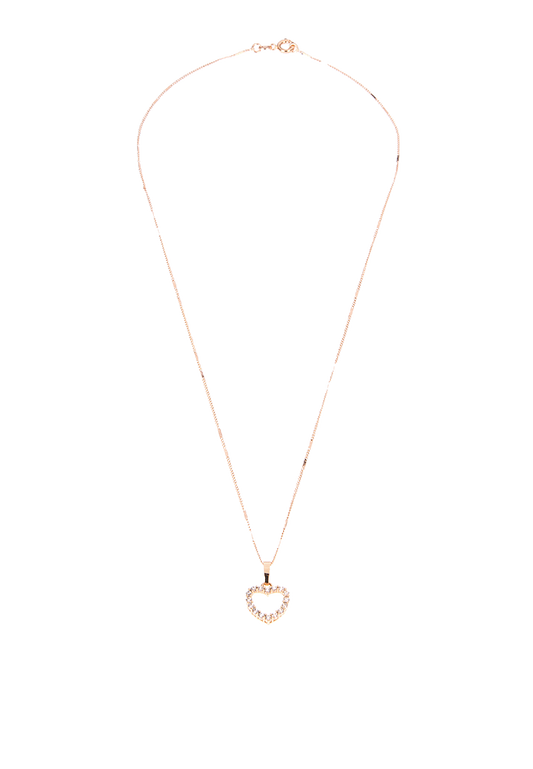 cœur crystal invisible necklace