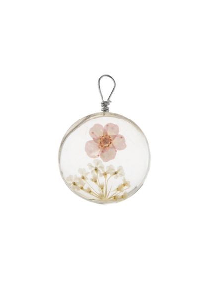 preserved petals pendant