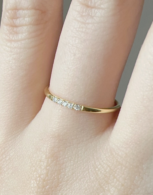 18K diamond huitième ring · custom