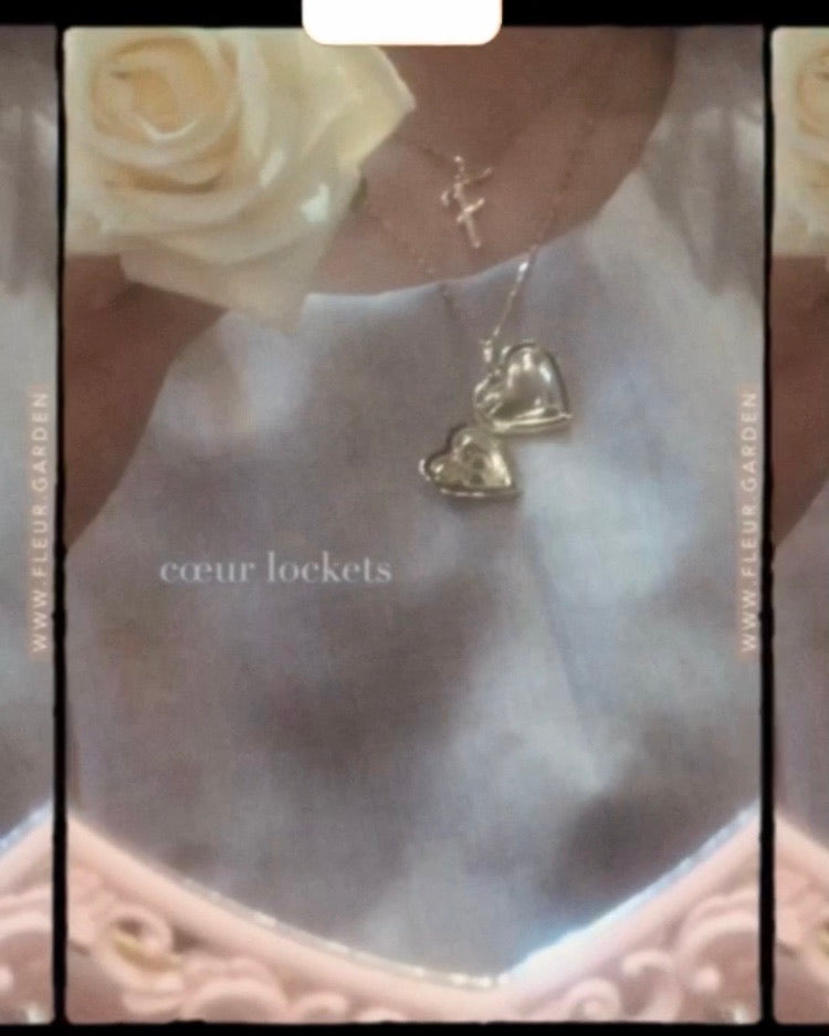 cœur heart locket necklace