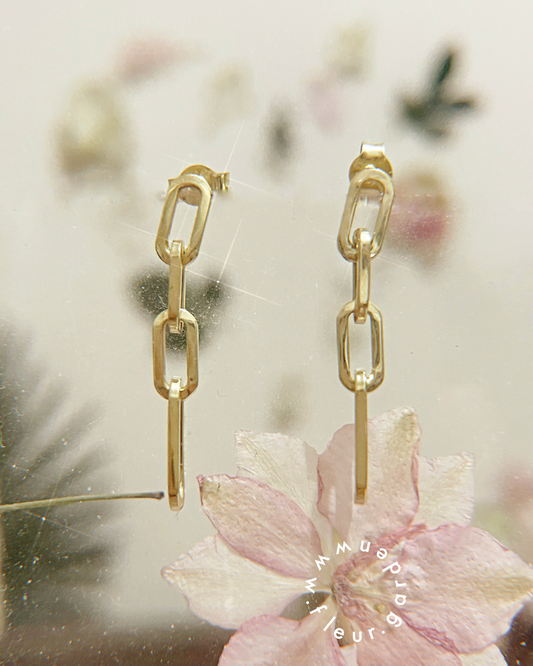 18K daffodil dangles