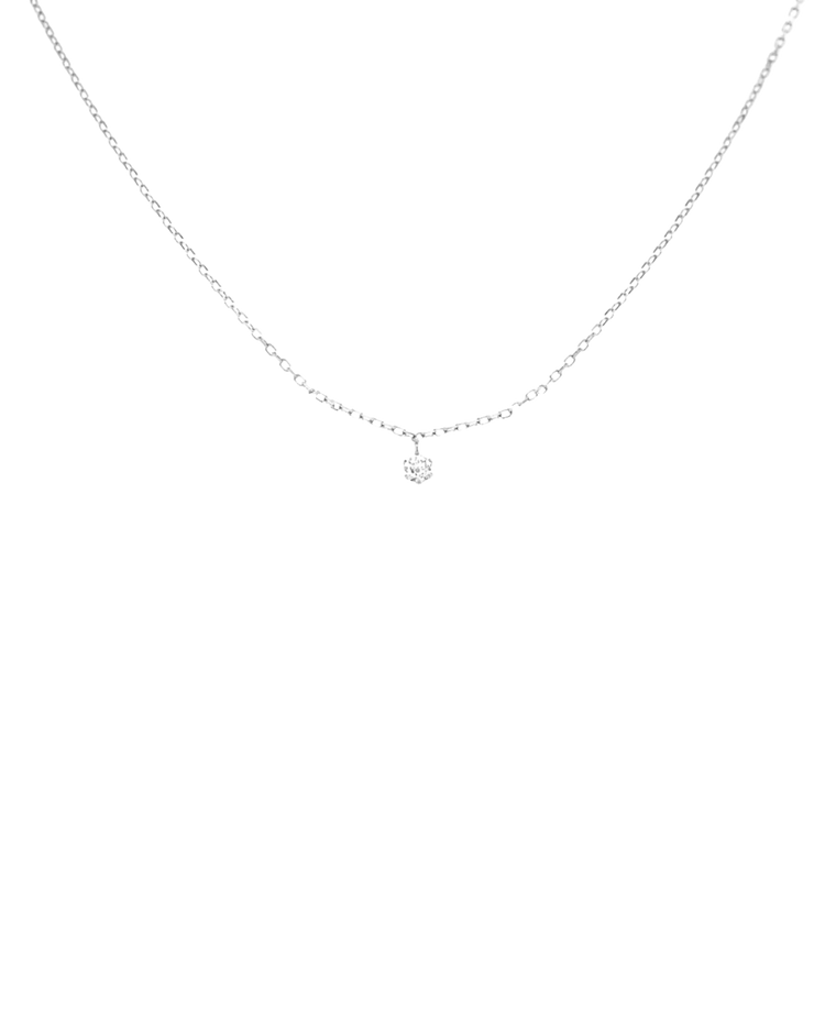 18K une diamond invisible choker · adjustable