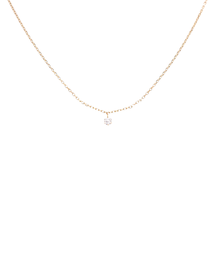 18K une diamond invisible choker · adjustable