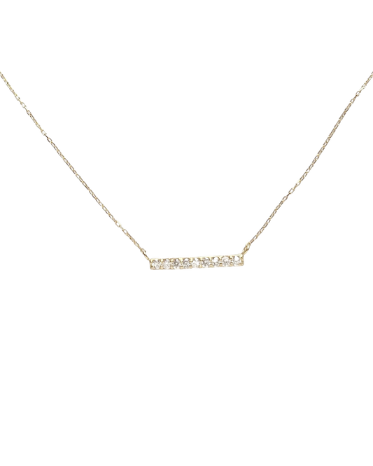 18K ligne diamond necklace