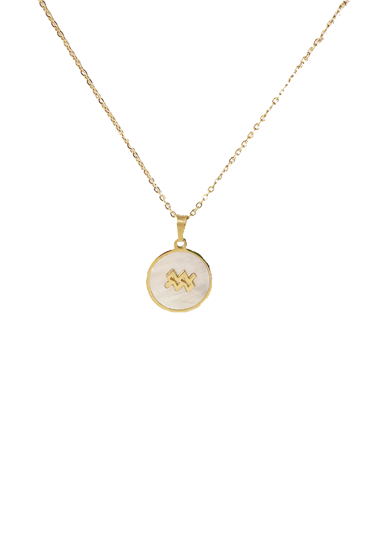 milky cloud zodiac necklace